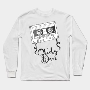 Good Vibes Steely Dan// Retro Ribbon Cass Long Sleeve T-Shirt